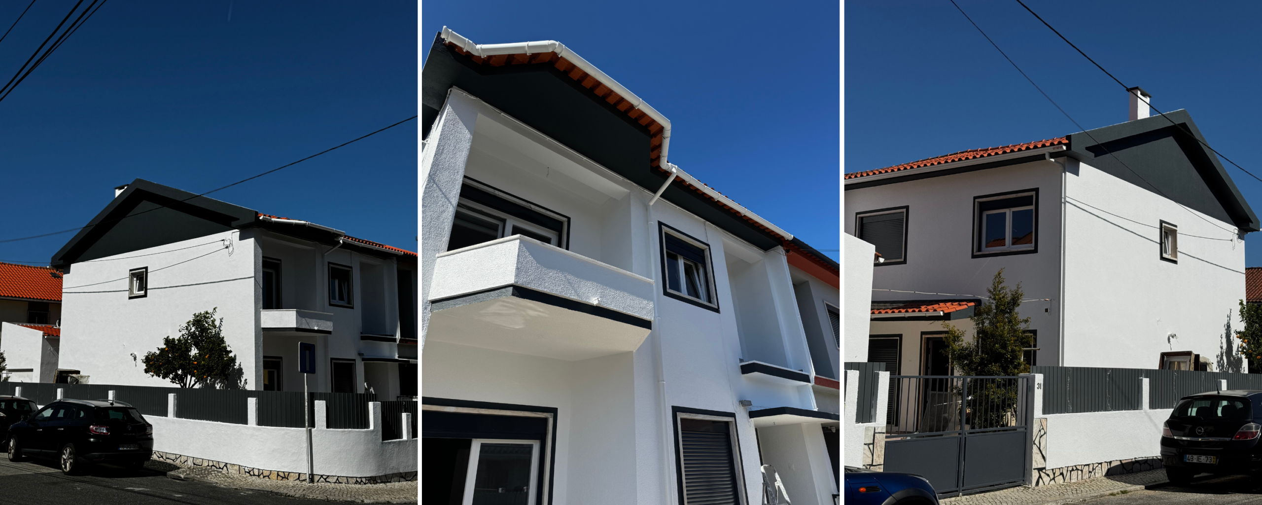 Vários ângulos de uma moradia renovada pela EMX Obras